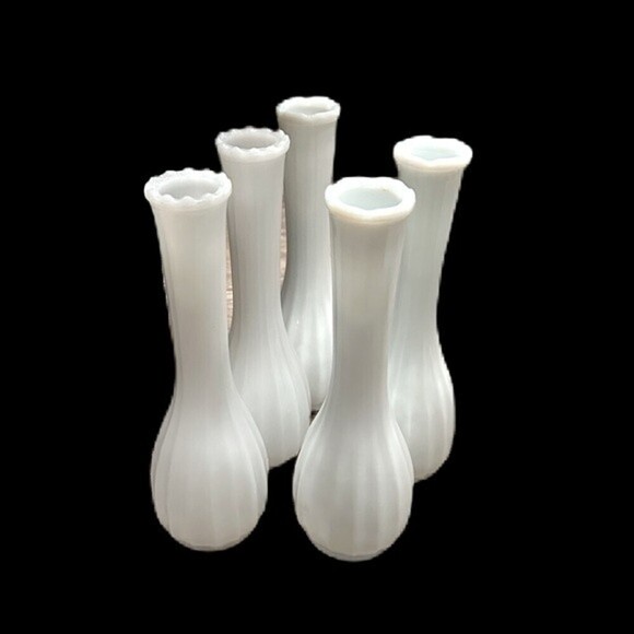 Randall Milk Glass Vases‎ Vintage - Picture 2 of 4